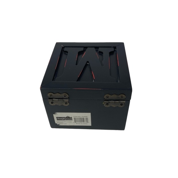 Design Styles | (4) Custom Monogram Coasters with Case | Black and Bronze Script - Picture 5 of 9